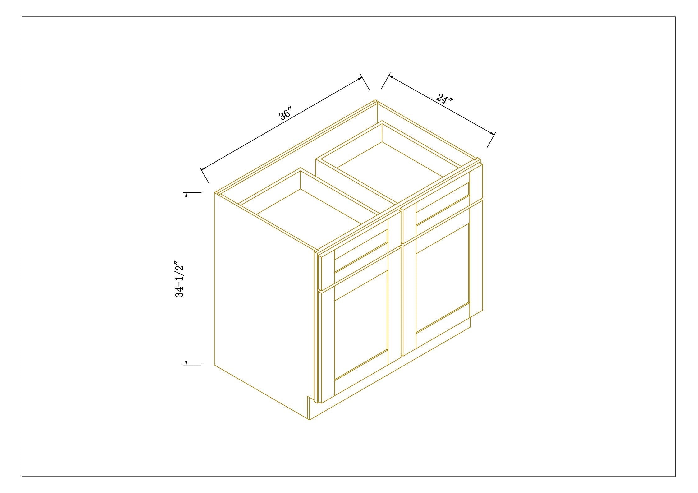 Butu ページ WS-B36 – OZ Kitchen & Bath Cabinetry