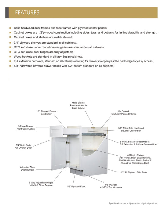 Our Product Features OZ Kitchen & Bath